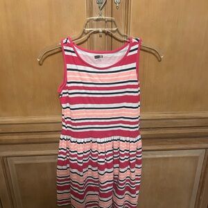 Crazy 8 Pink and White Striped Casual Dress